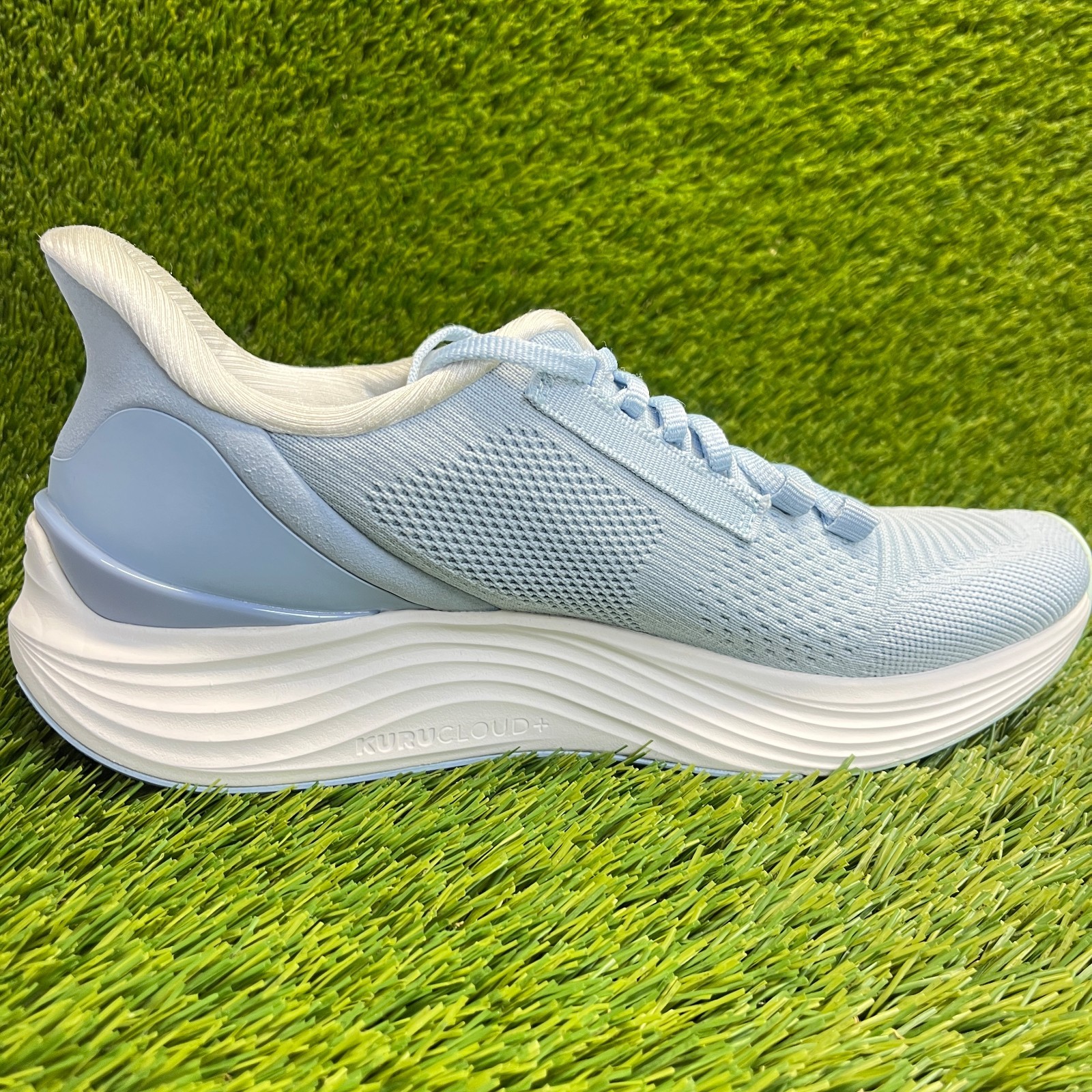 Kuru Atom 2 Womens Size 9.5D Blue White Athletic Running Walking Shoes Sneakers