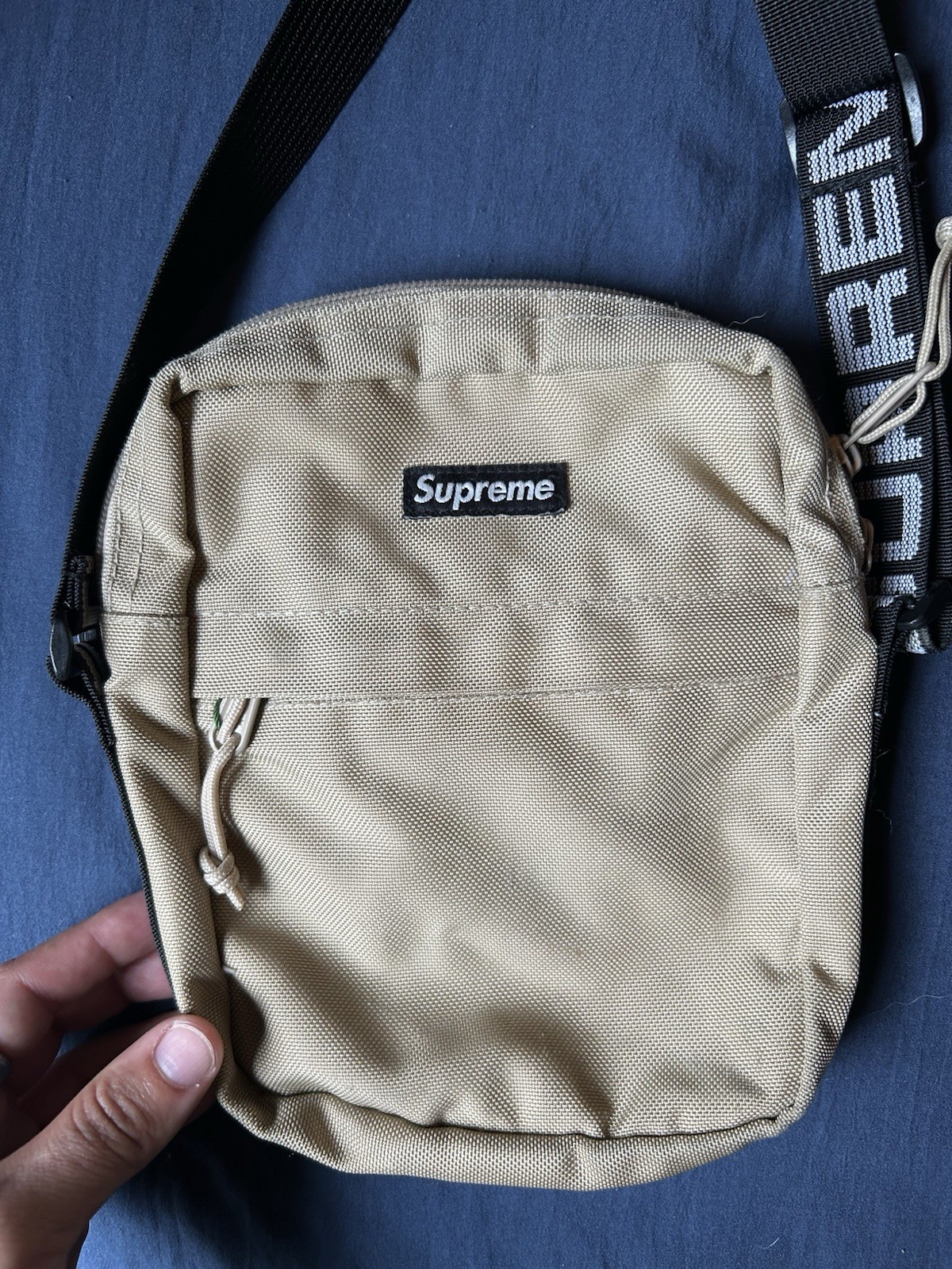 SUPREME SS18 Shoulder Bag Tan Khaki 100% Authentic Used – Excellent Condition