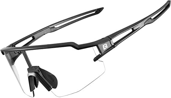 ROCKBROS Cycling Photochromic Sunglasses Outdoor Sports UV Protection Black