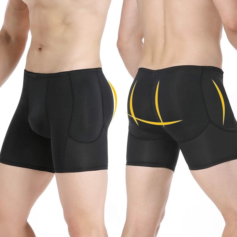 Men Seamless Butt Lifter Hip Body Shaper Booty Hip Enhancer Padded Underwear Hot