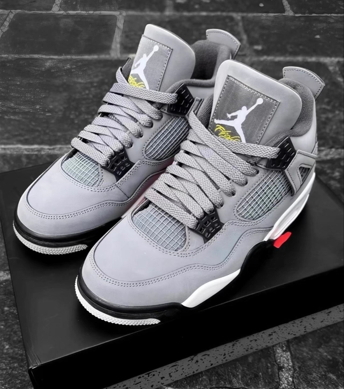 Nike Air Jordan 4 “Cool Grey” Men’s Retro Mid Top Basketball Shoes