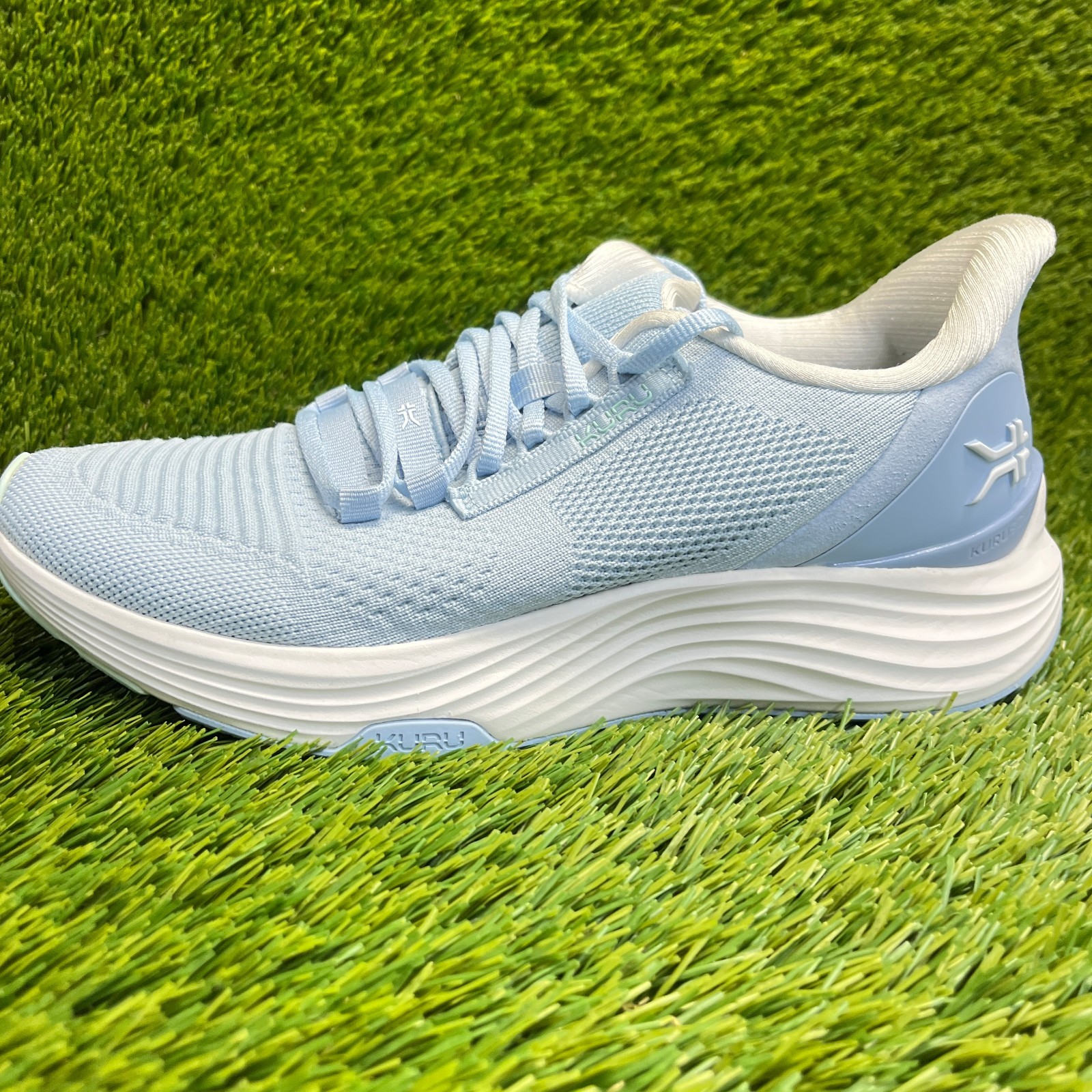 Kuru Atom 2 Womens Size 9.5D Blue White Athletic Running Walking Shoes Sneakers