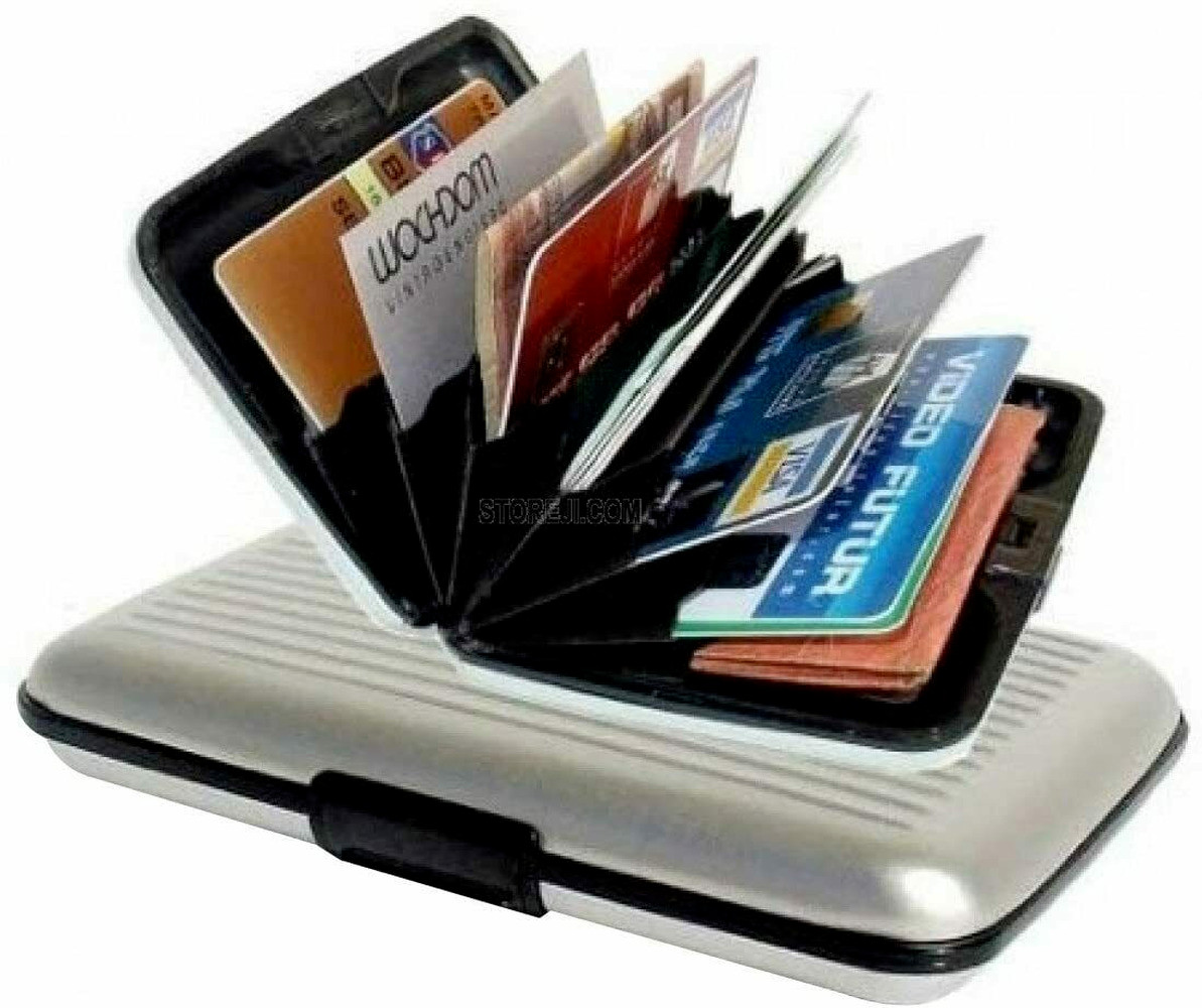 Mini RFID Aluminum Wallet Credit Card Holder Business Card Case Metal ID Case US