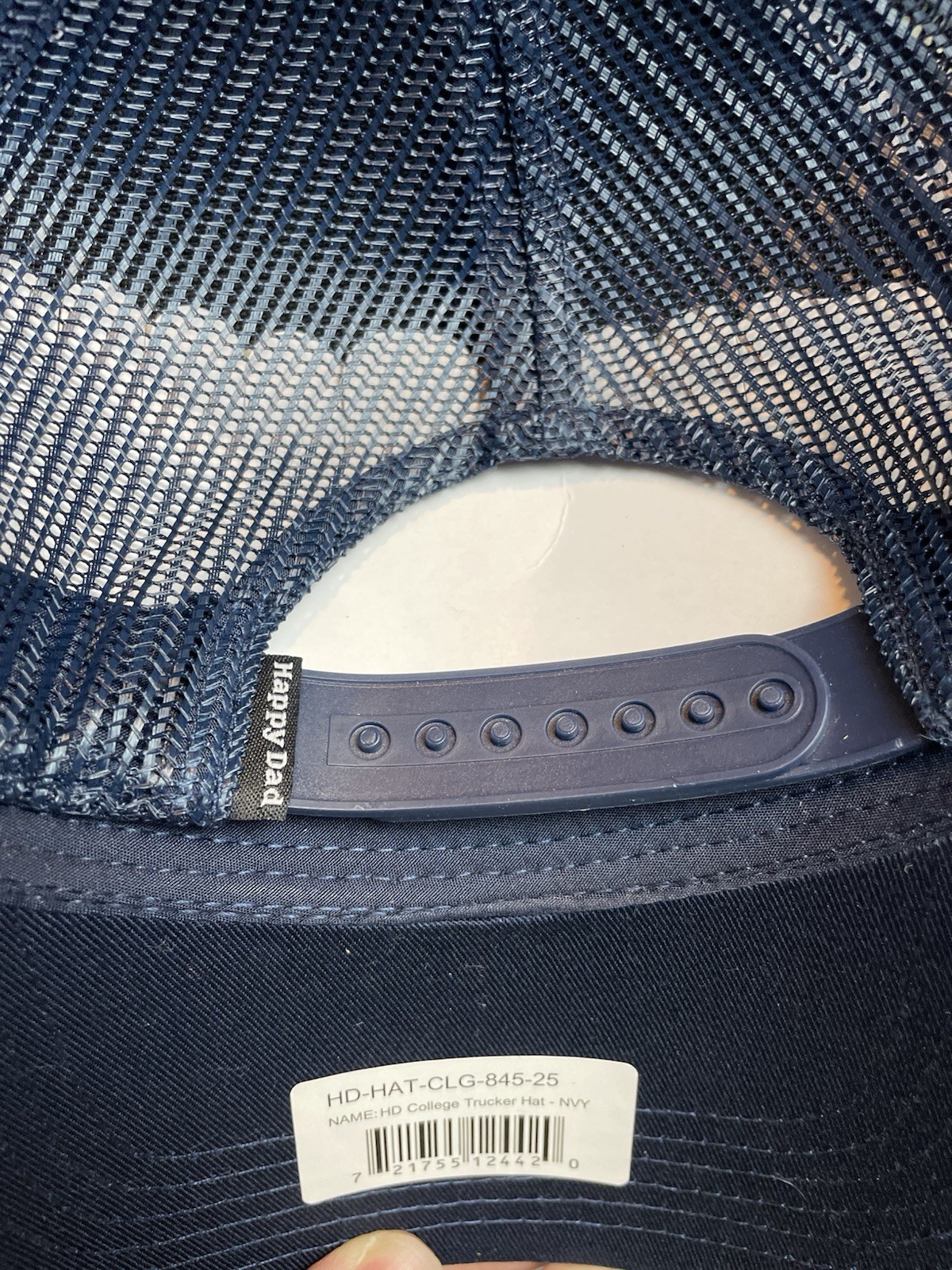 NWT Happy Dad Hat Dark Blue OG College Dad Hat Happy Dad Nelk