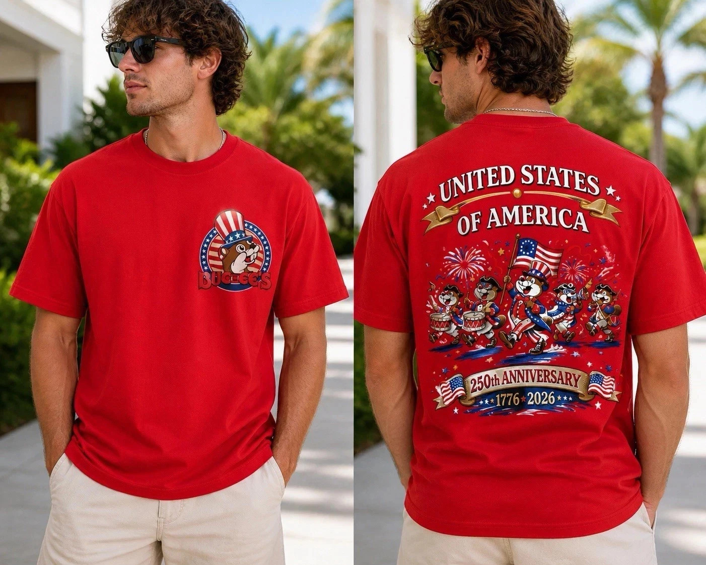 Buc-ees 250th Anniversary America, 250th years of Freedom T-Shirt HV311 For Fan
