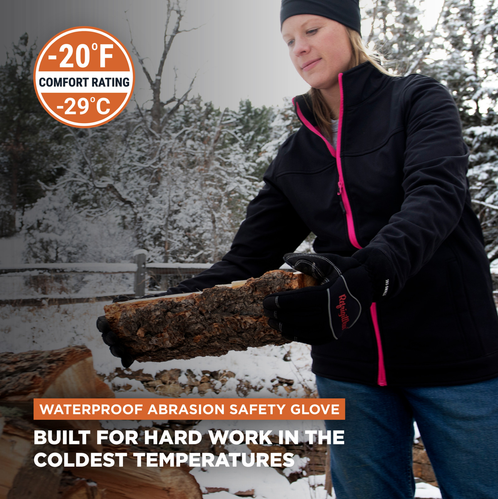 RefrigiWear Warm Waterproof Fiberfill Insulated Lined High Dexterity Work Gloves