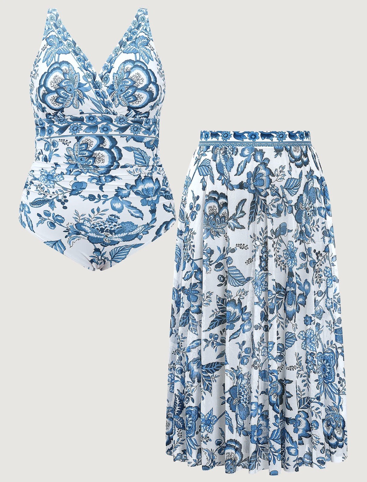 BNWT BloomChic Swimsuit With Skirt 2 Piece Size 18 – 20 New Holiday Plus Size