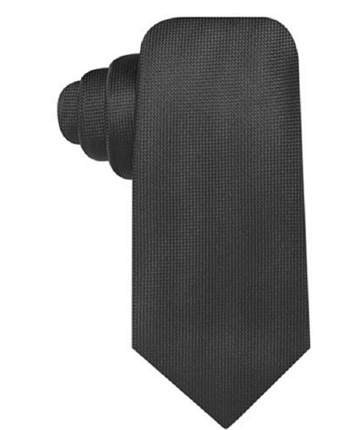 $125 Countess Mara Mens Solid Black Classic Neck Tie Skinny Slim Necktie 58×3.25