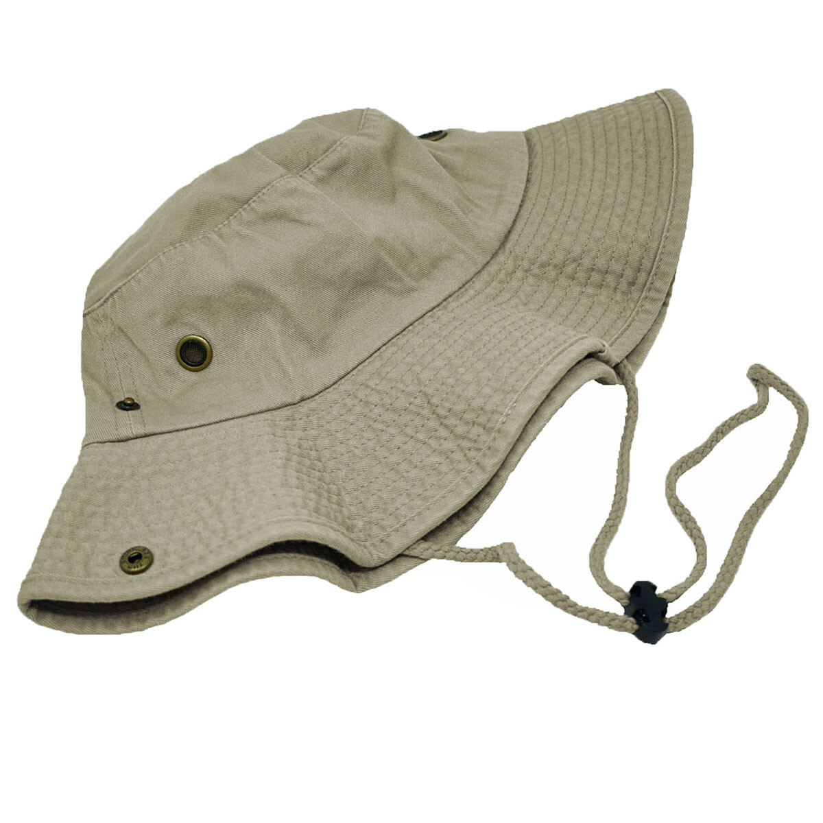 Summer Men Sun Bucket Hat 100% Cotton Fishing Camping Safari Boonie Military Cap