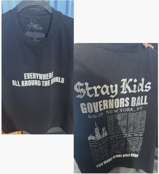 Stray Kids Governors Ball T-Shirt 2026 Reprint