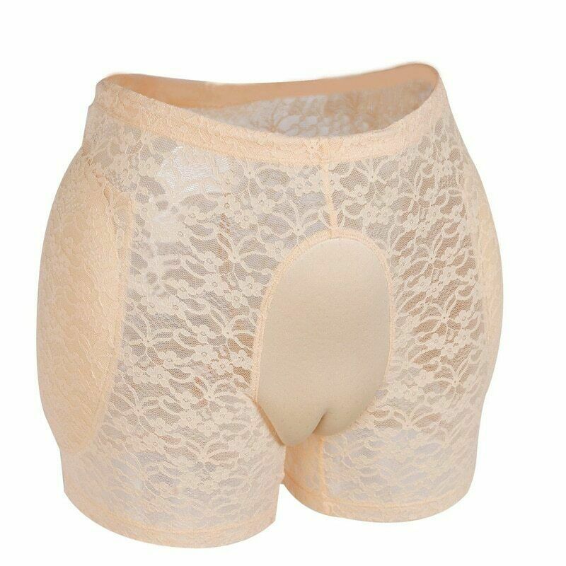 Breathable Hiding Gaff Camel Toe Panty Padded Hip Shaper Fake Vagina Underwear