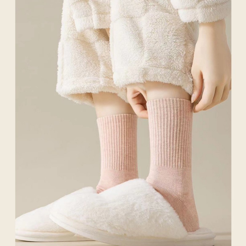 Women Wool Five Finger Toe Crew Warm Thick Heavy Fuzzy Sport Soft Socks 5 Pairs