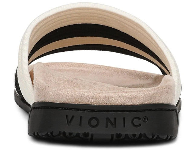 NEW | Vionic Women’s Evie Knit Slide Sandal, Black Ivory