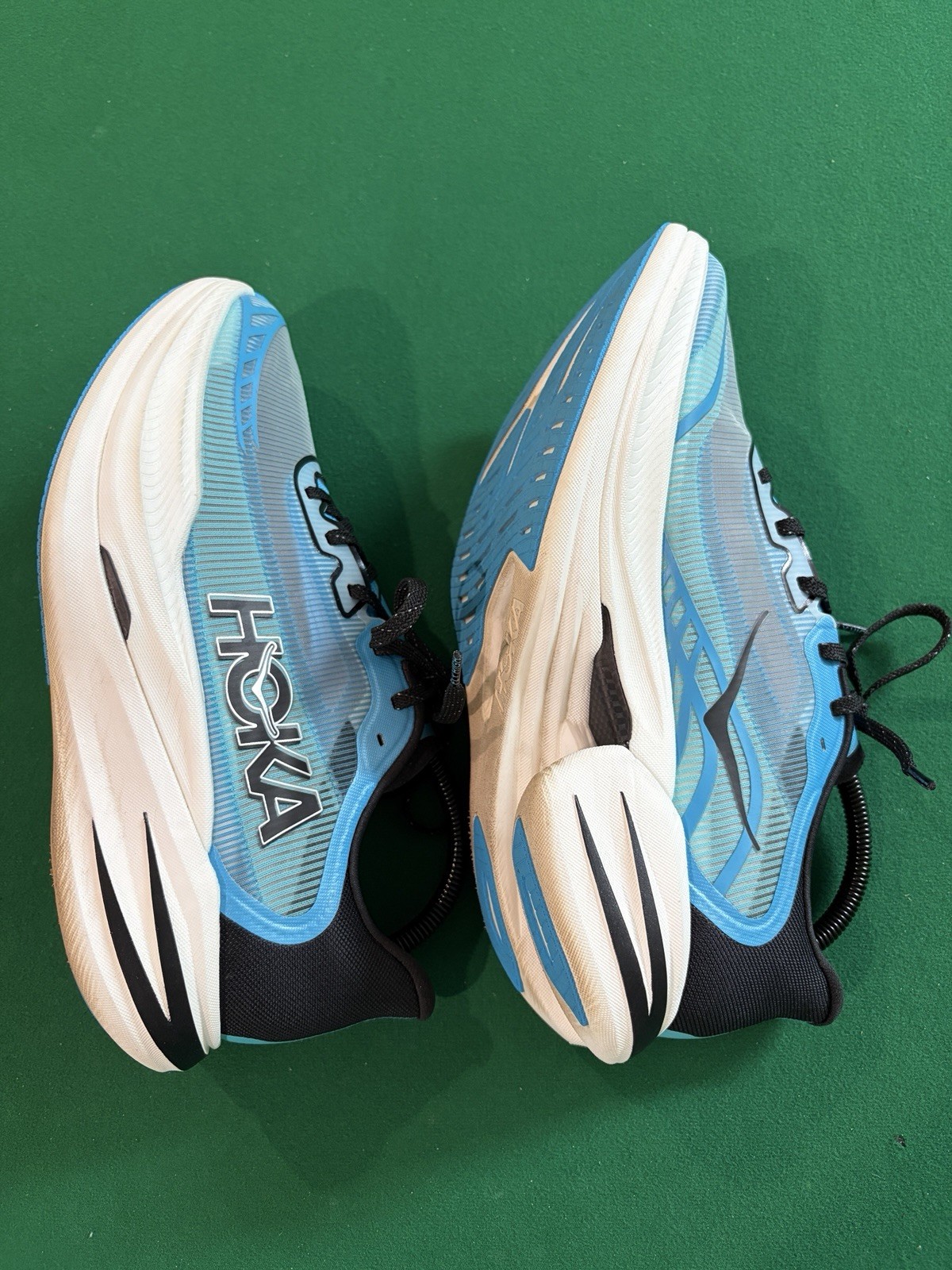 Hoka One One Cielo X1 2.0 Unisex M9 W10 Blue Running Shoes Sneakers 1162053 SKYW