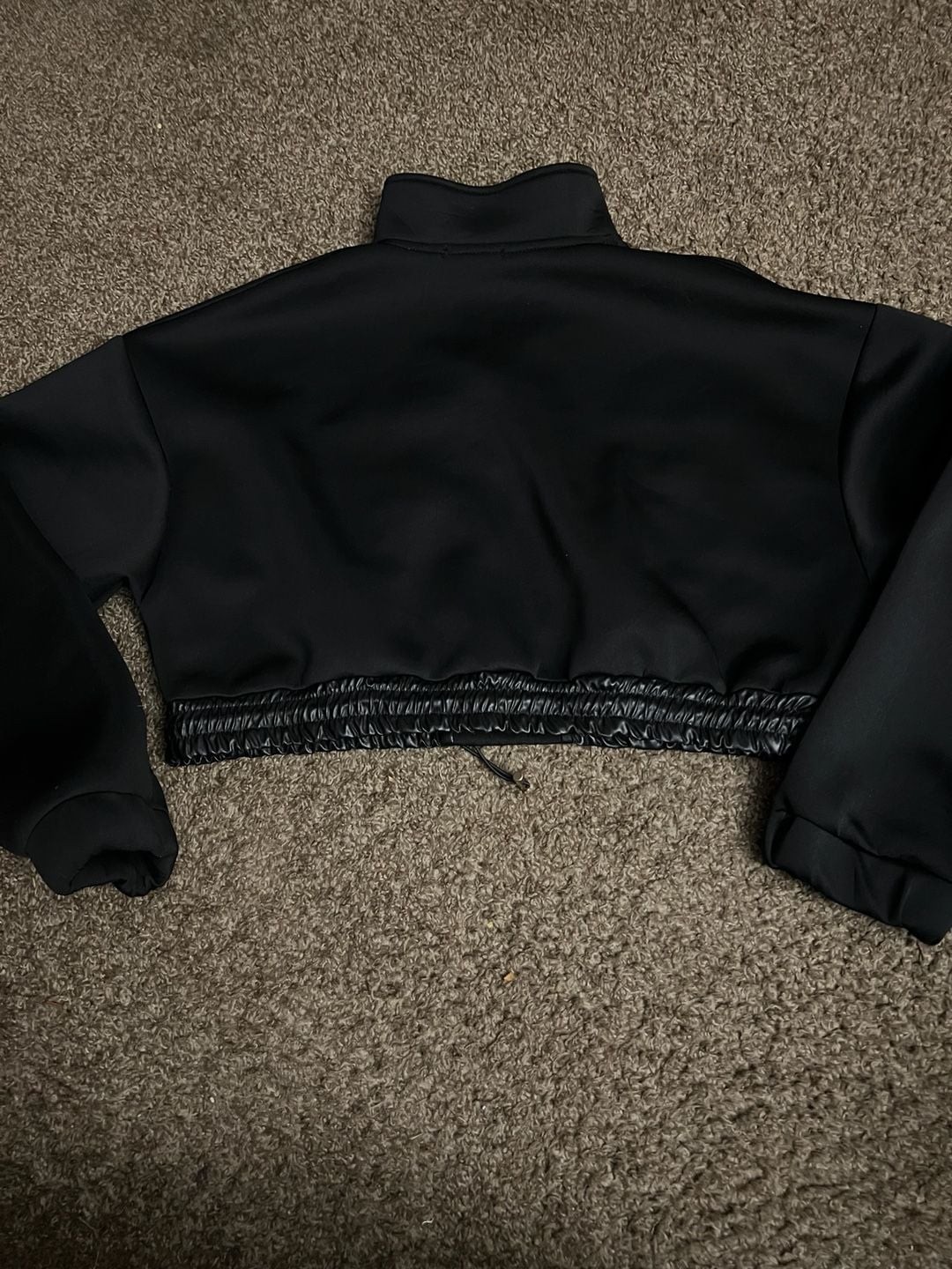 Fashion Nova Street Style Babe Cropped Quarter-Zip Jacket