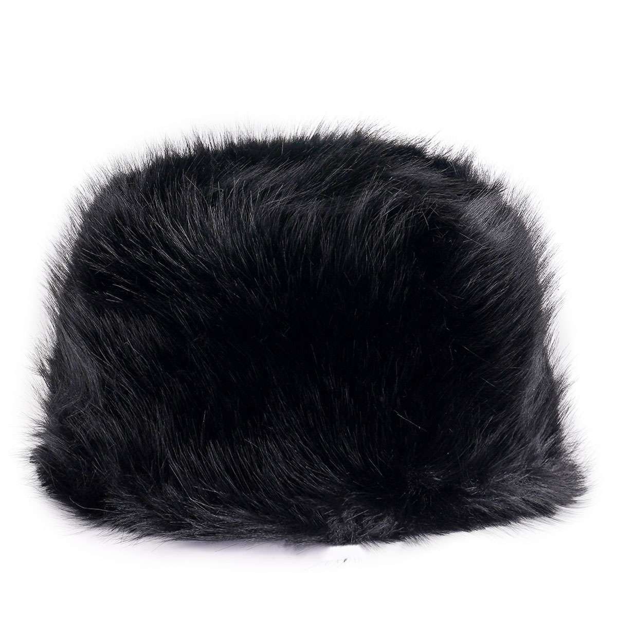 Women’s Fuzzy Bucket Hat Russian Winter Fluffy Furry Plush Faux Fur Hats Cap new