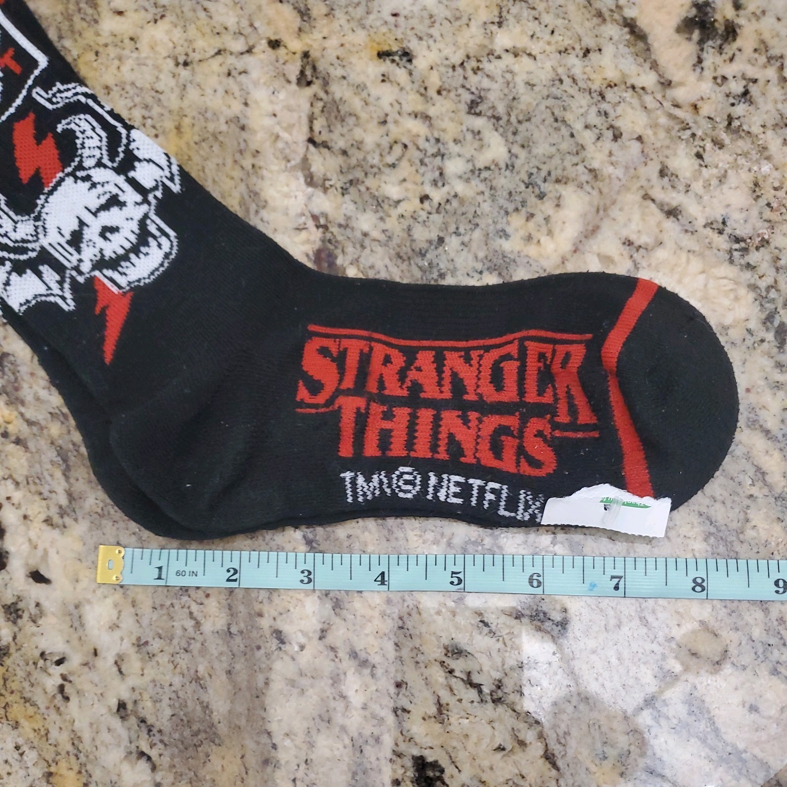 Stranger Things Hell Fire Club Multicolor Casual Crew Socks