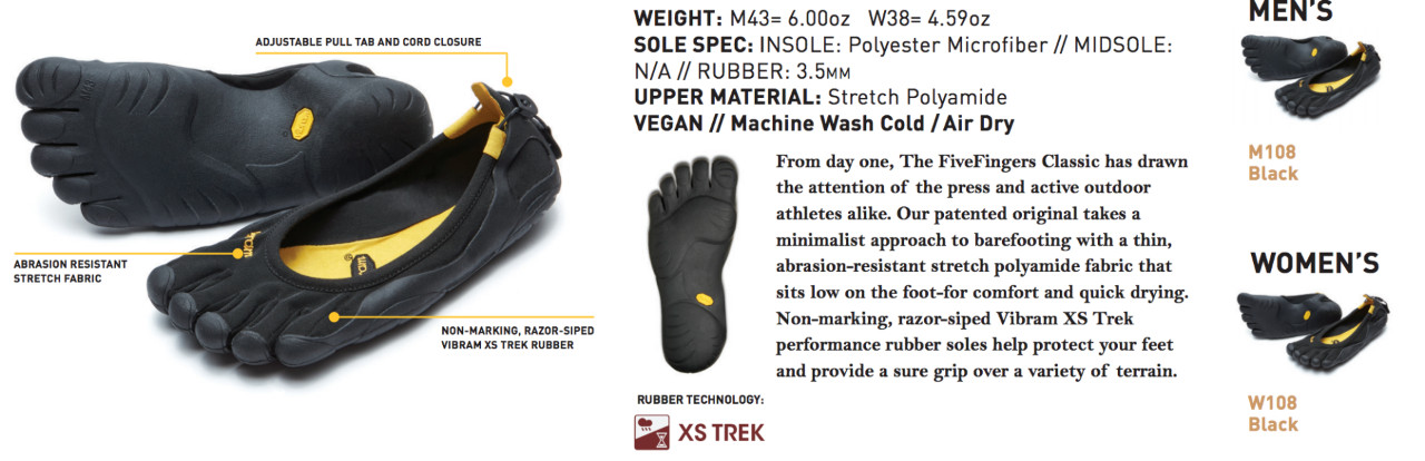 New Men’s Vibram FiveFingers M108 Original Classic Shoes Size 8-15 Black/Black