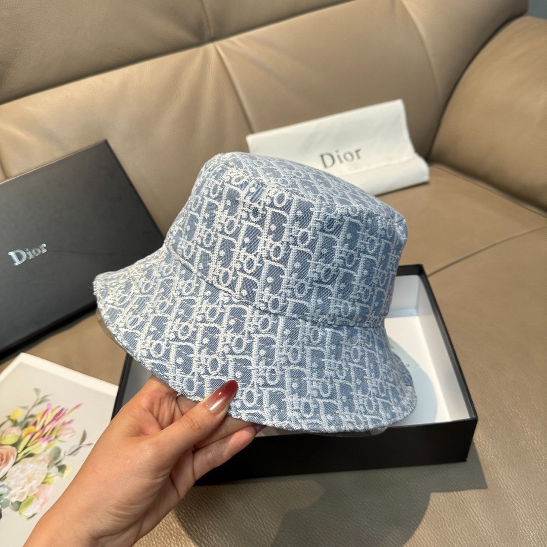 Prada Women’s Blue Spring/Summer Jacquard Bucket Hat