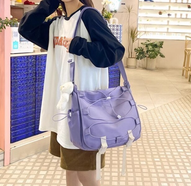 Canvas Girls Ita Bag Lolita Messenger Itabag Crossbody Japanese Bag Shoulder