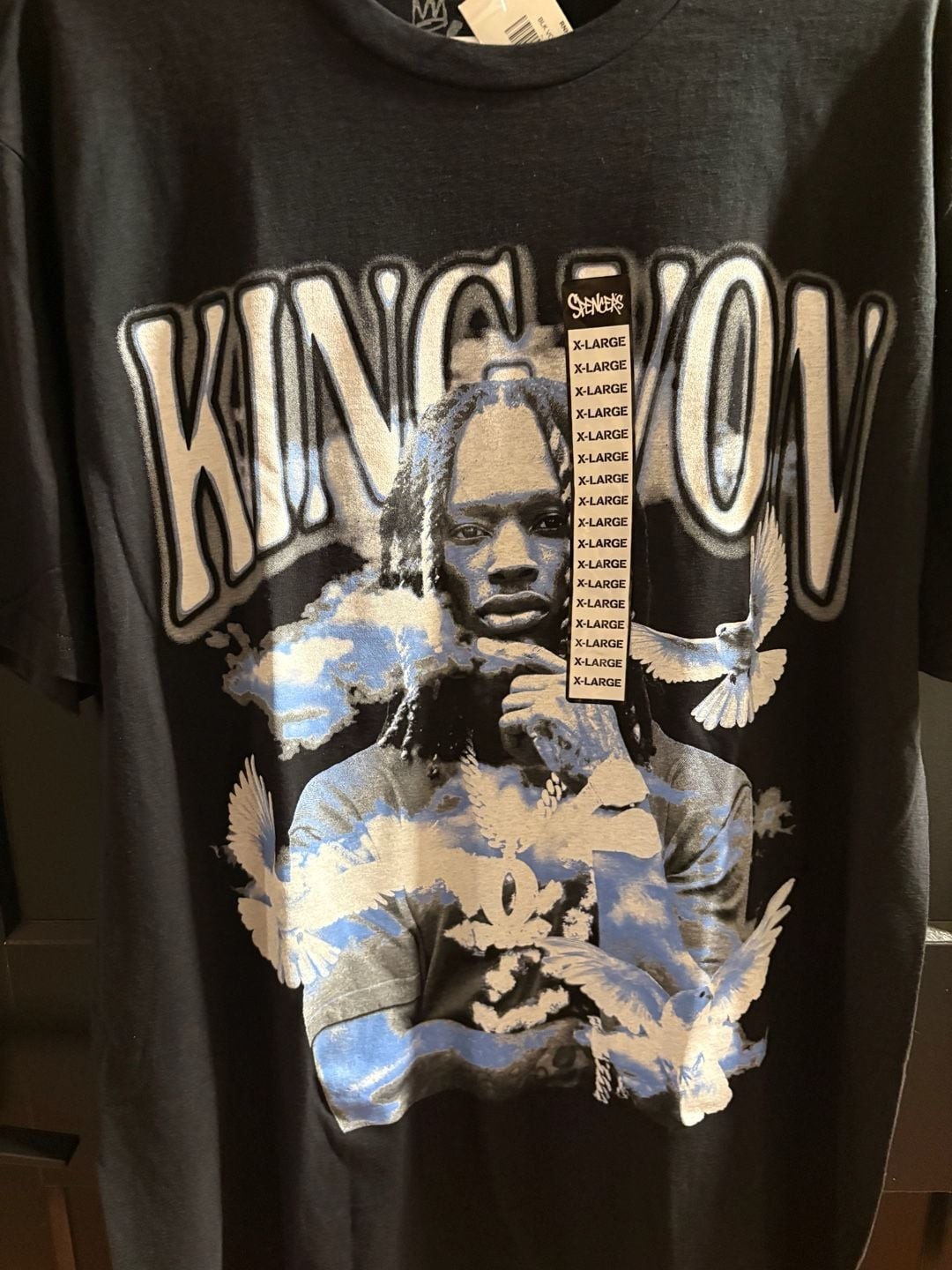 King Von Graphic T-Shirt Black Size XL
