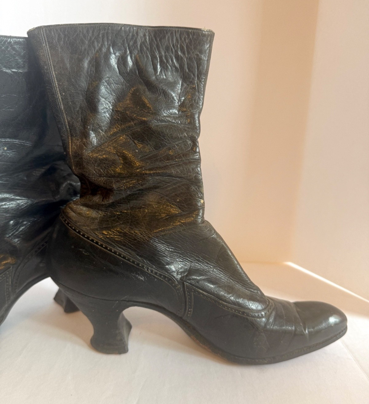 Antique Victorian Edwardian Era Ladies Boots-1880’s-Size Unknown-Collectible