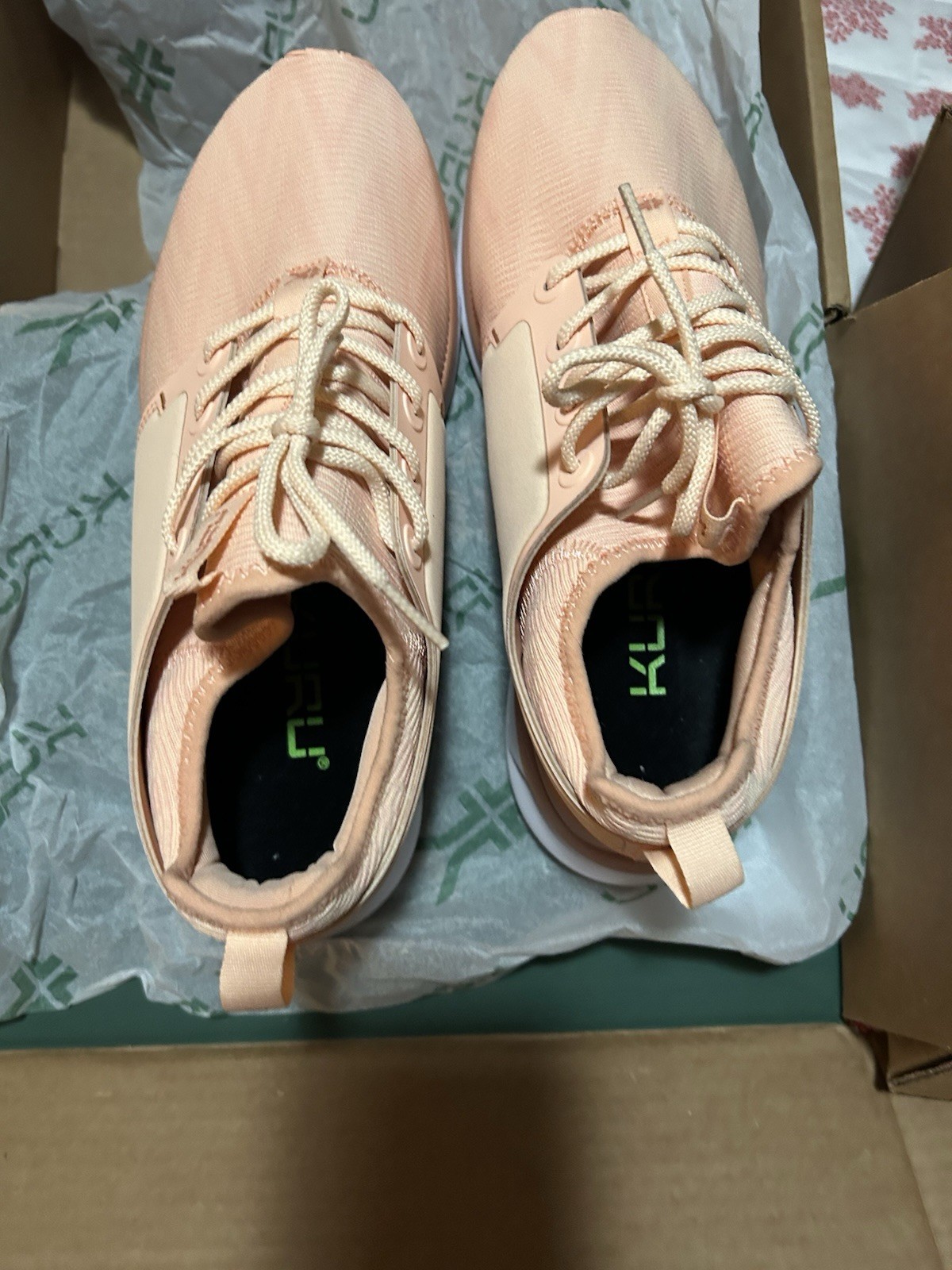 KURU Atom 2 Women’s Pink Mesh Lace-Up Low Top Walking Training Sneakers