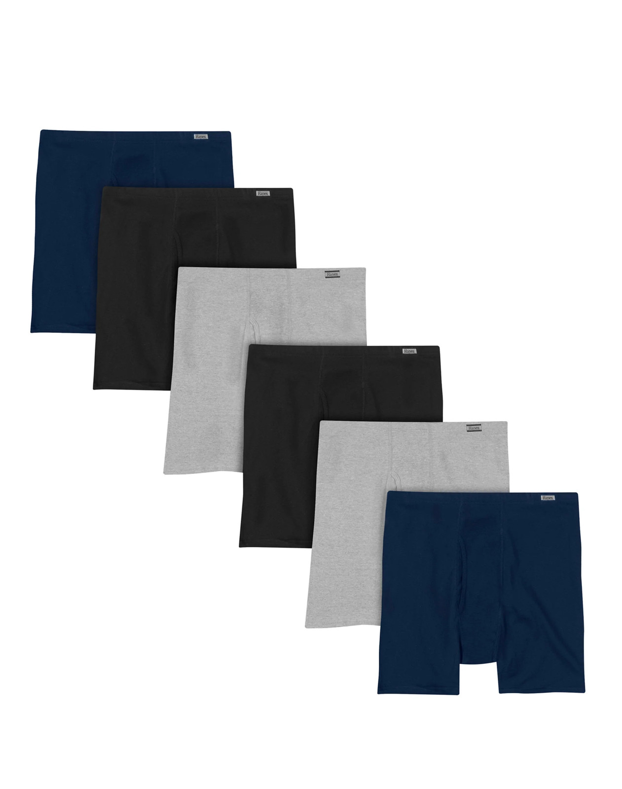Hanes 6 pack Boxer Briefs Men’s Tagless Cool Comfort Soft Waistband Underwear