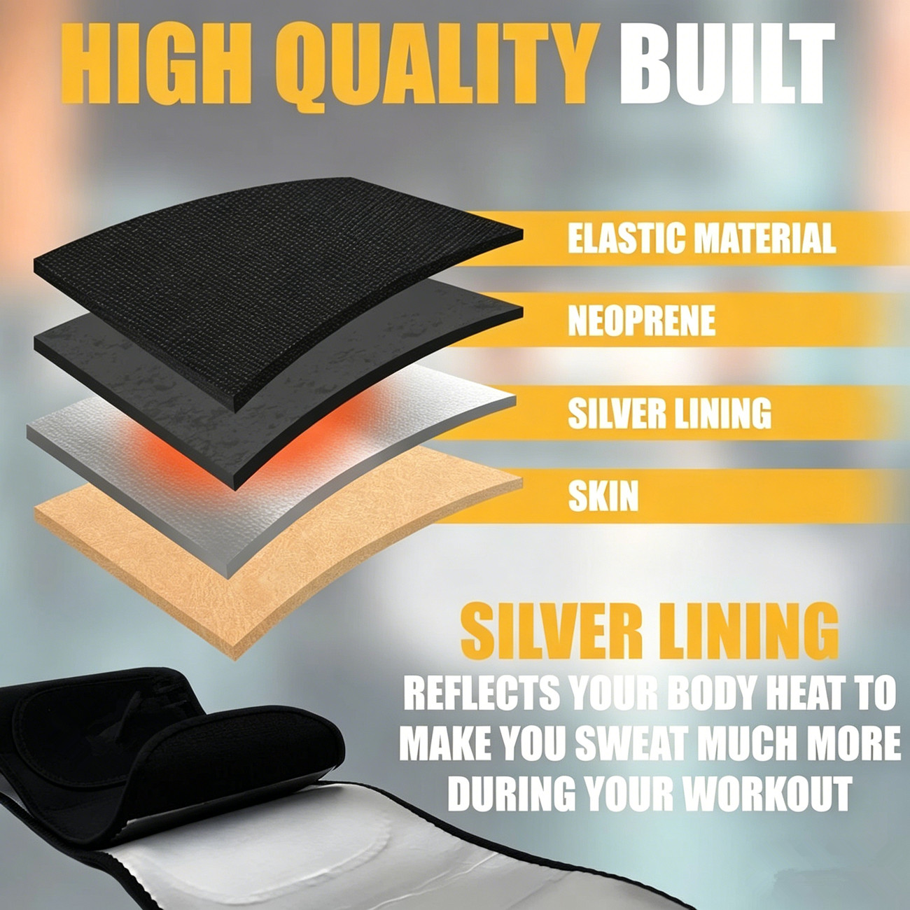Men Women Waist Trimmer Weight Loss Sauna Trainer Wrap Belt Sweat Stomach Shaper