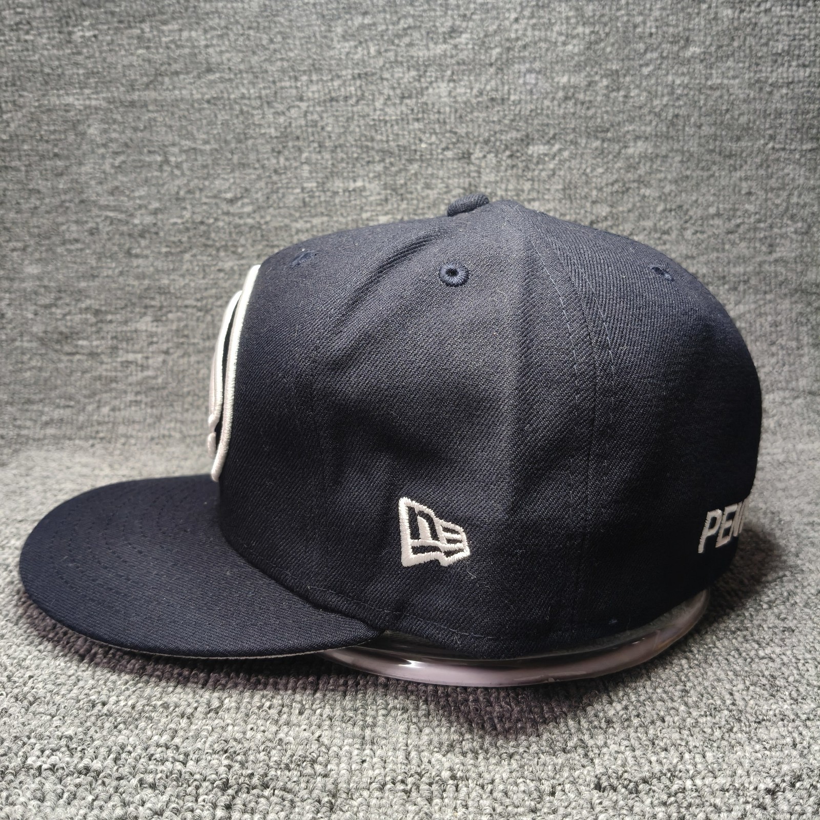New Era Penn State 59FIFTY Fitted Flat Brim Navy 7 1 4 Hat