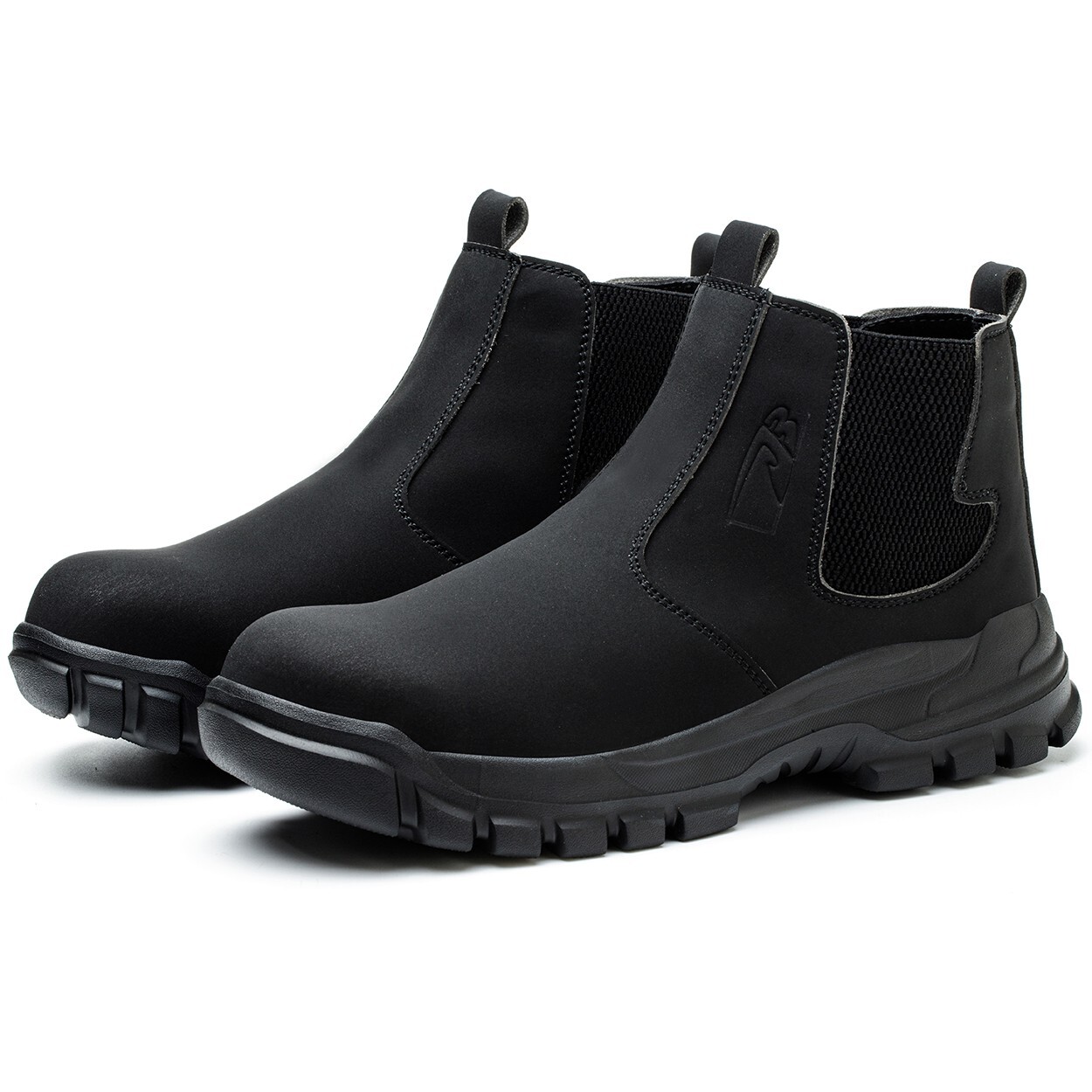 Waterproof Work Boots for Men Slip-on Steel Toe Shoes Safety footwear Anti-slip
