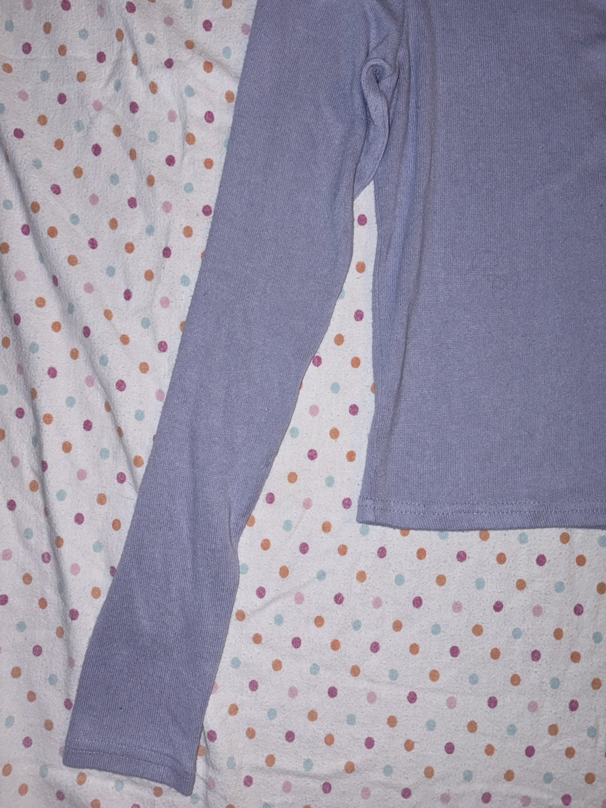 ME to WE Essentials Lavender Ruched V-Neck Long Sleeve Crop Top Women’s Large