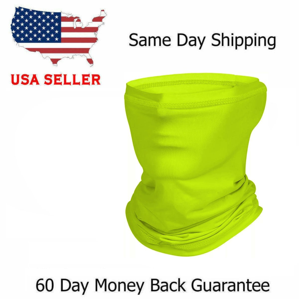 2 X FACE MASK Bandana Neck Gaiter Headbands Reusable Breathable UV Sun Shield