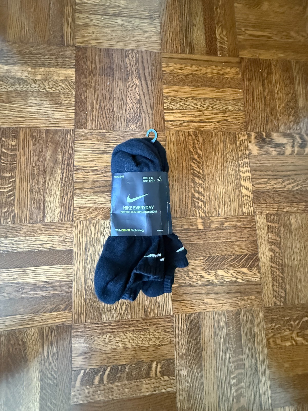 Nike Everyday Cotton Cushioned No Show Large Black Socks – New w/Tags
