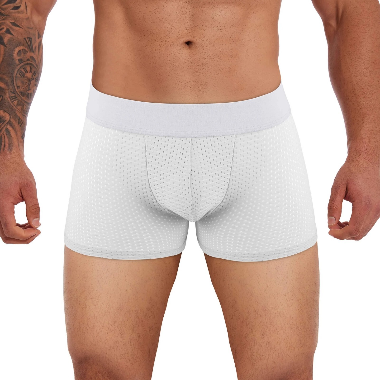 Mens Padded Underwear Briefs Boxers Big Butt Booster Hip Enhancer with 2 Pads US