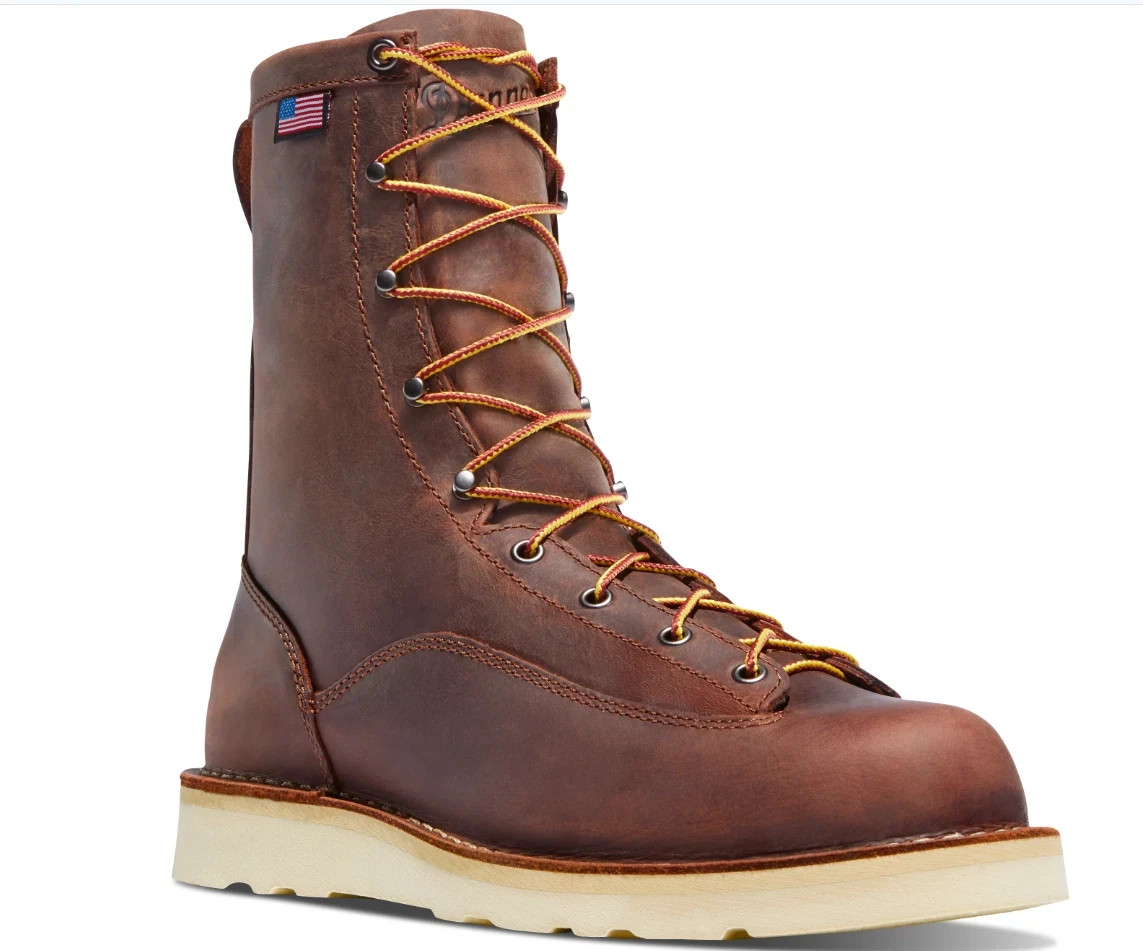 Danner Bull Run Work Boots Men’s Full Grain Leather USA Made Big Sale, 15556
