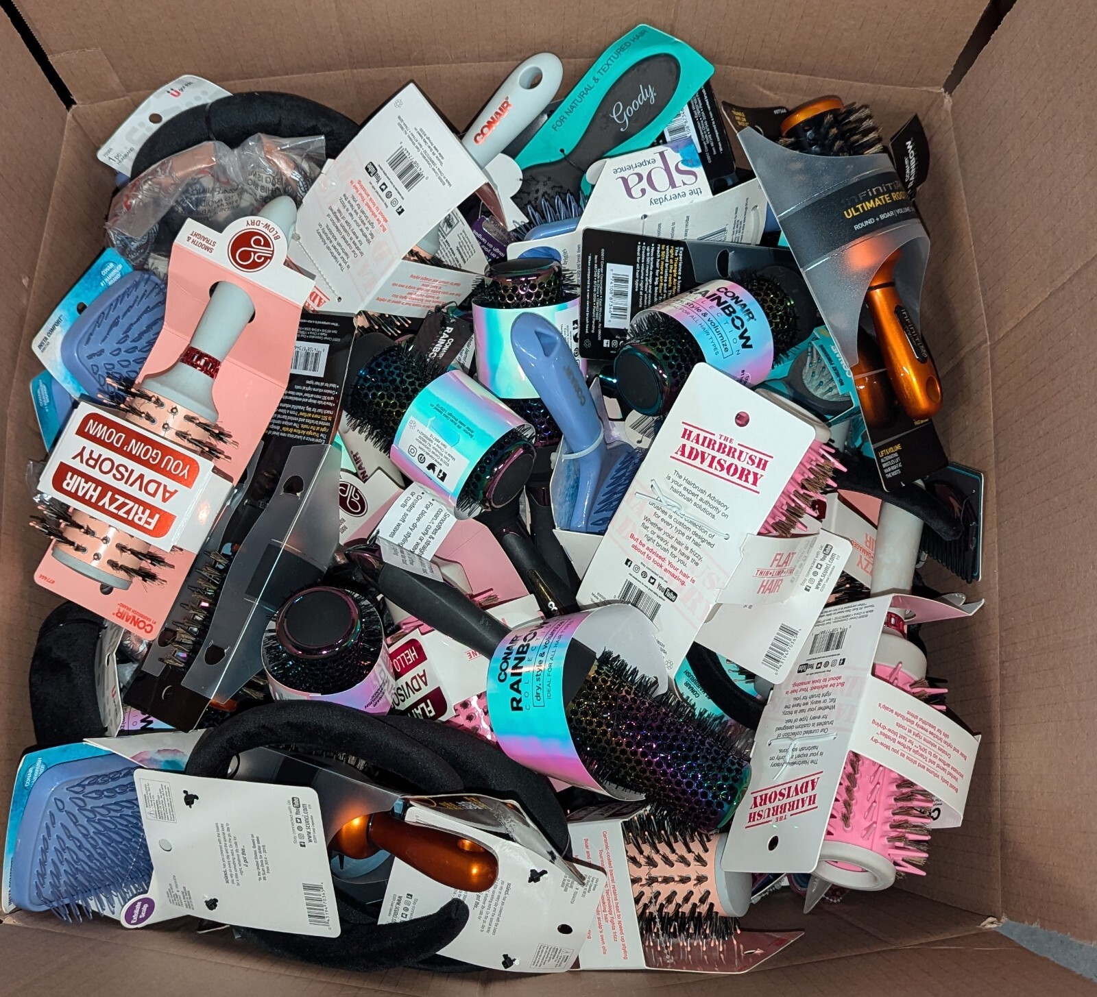 375CT ASSORTED NAME BRAND HAIR ACCESSORIES HAIR BRUSHES INCLUDED SEE DESCRIPTION