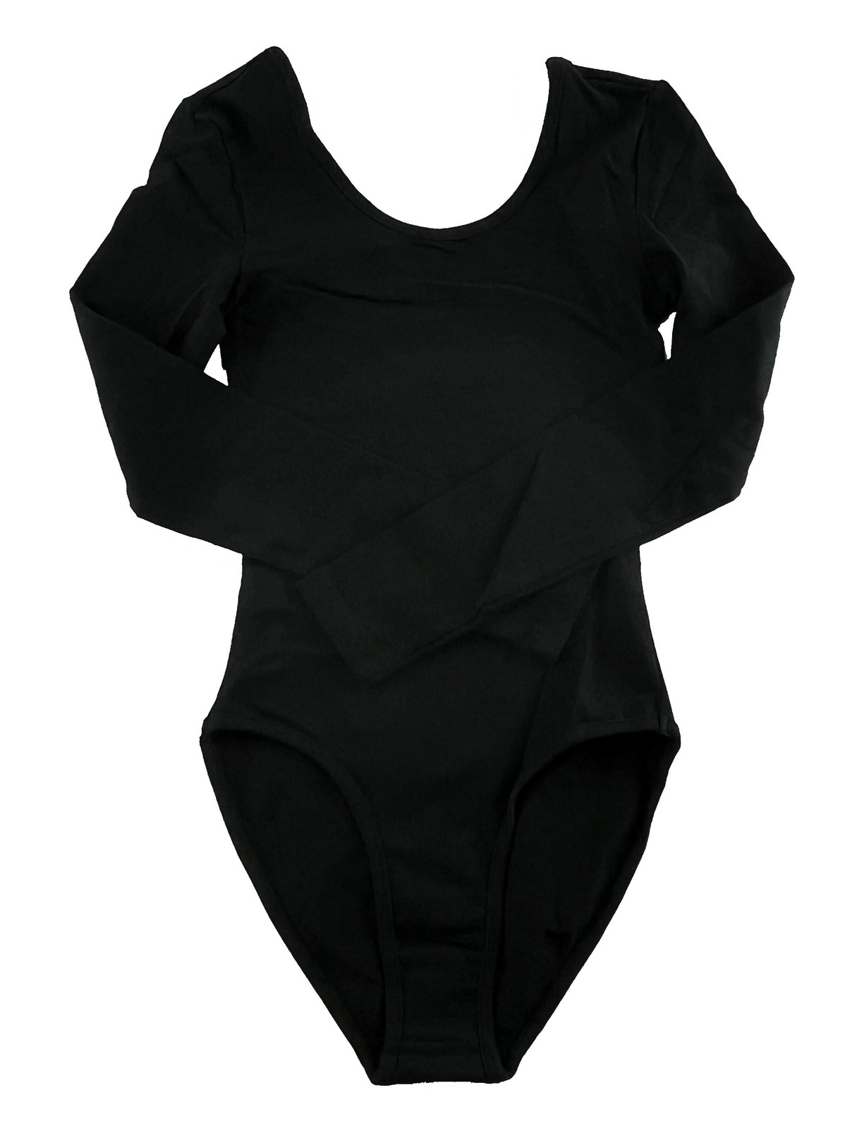 American Apparel Women’s Cotton Spandex Long Sleeve Double U-Neck Bodysuit, XS