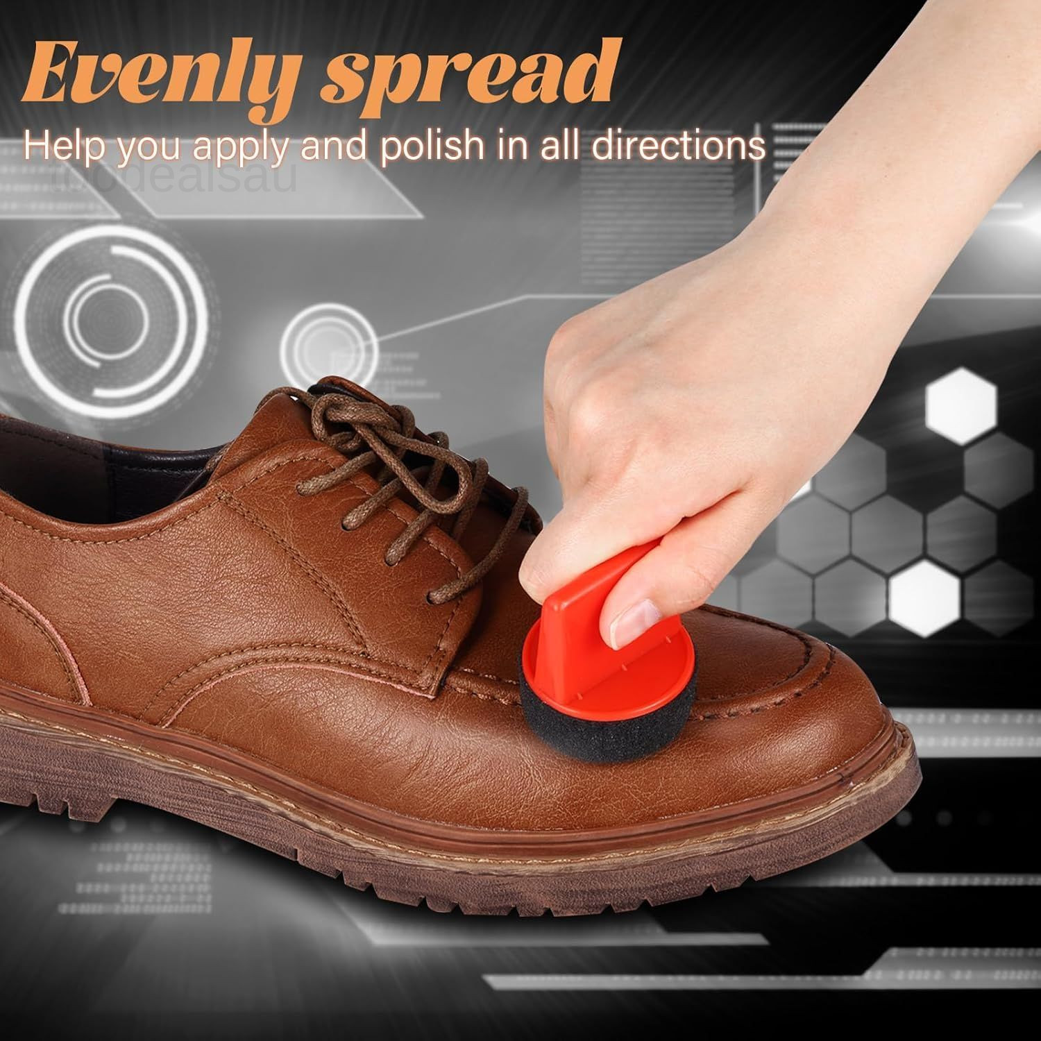 10 Pcs Shine Shoes Sponge Applicators Foam Dauber Shoe Polish Applicator Red