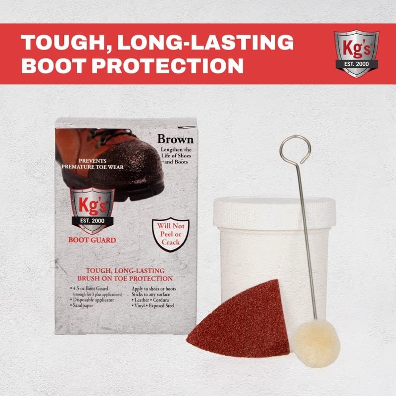 Kg’s Boot Guard Brush On Toe Protection – Brush On Liquid for Tough, Long-Las…