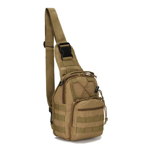Outdoor Hiking Tactical Sling Backpack Men’s Molle Travel Chest Shoulder Bag