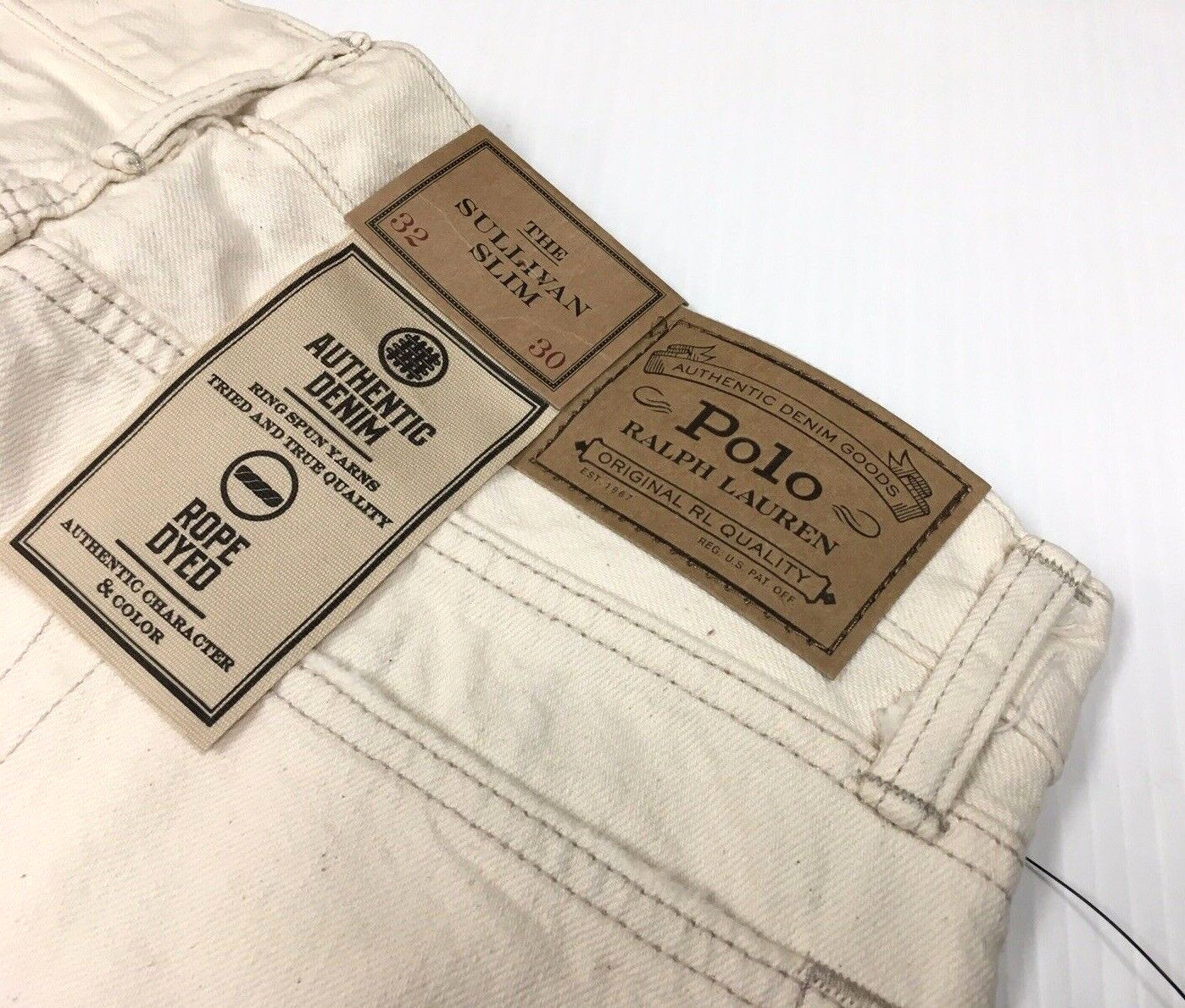 Polo Ralph Lauren Sailing Yacht Artist Artwork Pen Drawing Royal CP93 Slim Jeans