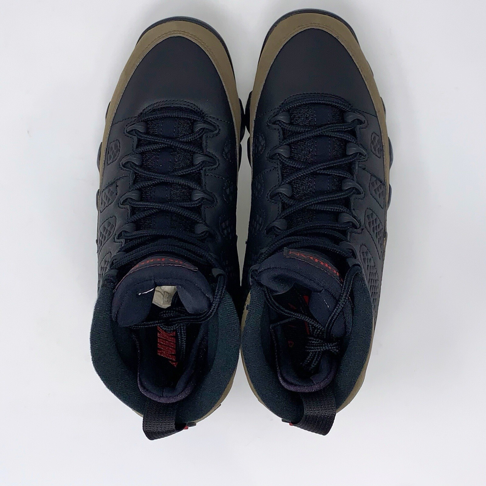 Air Jordan 9 ‘Olive’ Black Sneakers, Size 6.5 / 8W HV4794-030 BNIB