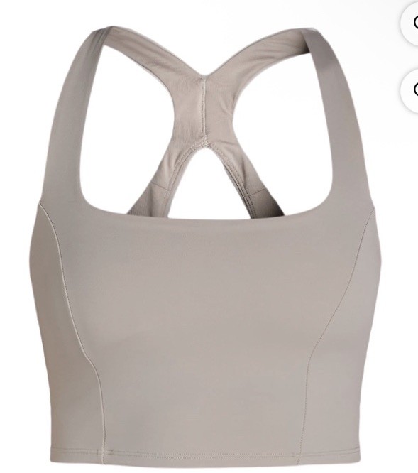 Avia Women’s Medium Support Square Neck Sports Bra Taupe Brown Multi- Sizes New