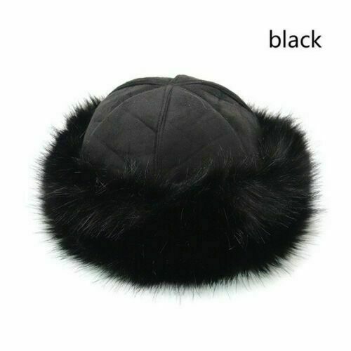 Women’s Fluffy Faux Fox Fur Hat Unisex Winter Ear Head Warmer Ski Hats Cap USA