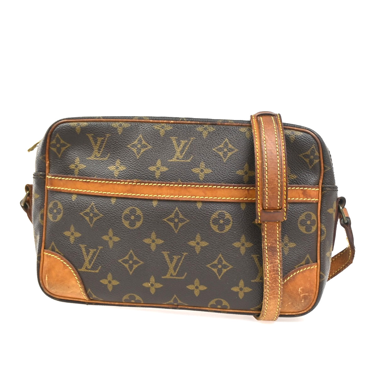 LOUIS VUITTON Trocadero 27 Shoulder Bag Monogram Leather Brown M51274 05YH982