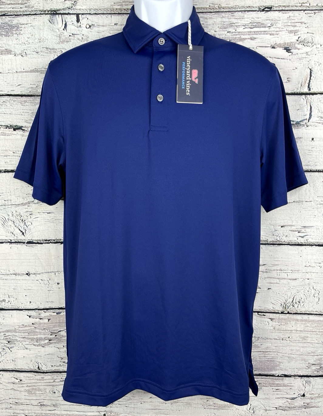 Vineyard Vines Men’s On The Go Sankaty Polo Blue Depth Size Medium (M) -NEW