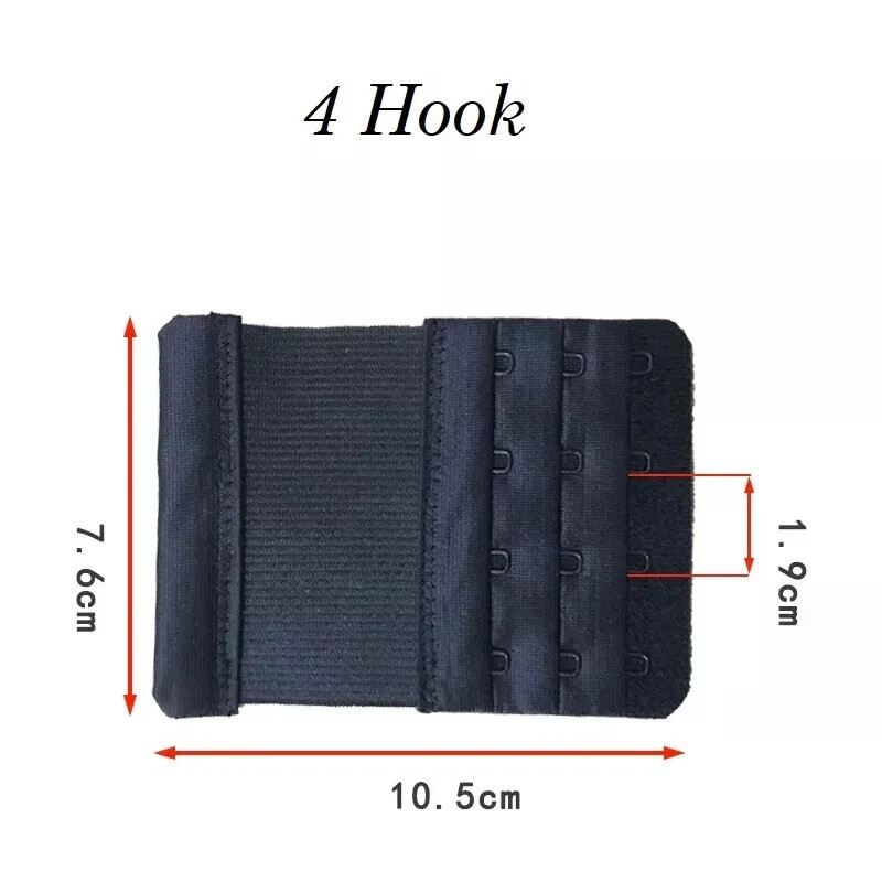 Bra Extender 3-Row (2/3/4 Hook) – Adjustable for Maternity Strapless & Tight Bra