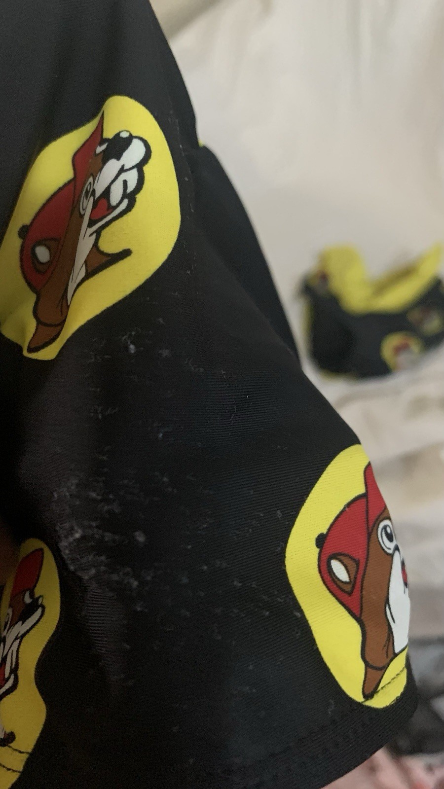 Buc-ee’s Toddler 3T 2pc Swim Set Black/Yellow Beaver Logo Shirt & Trunks