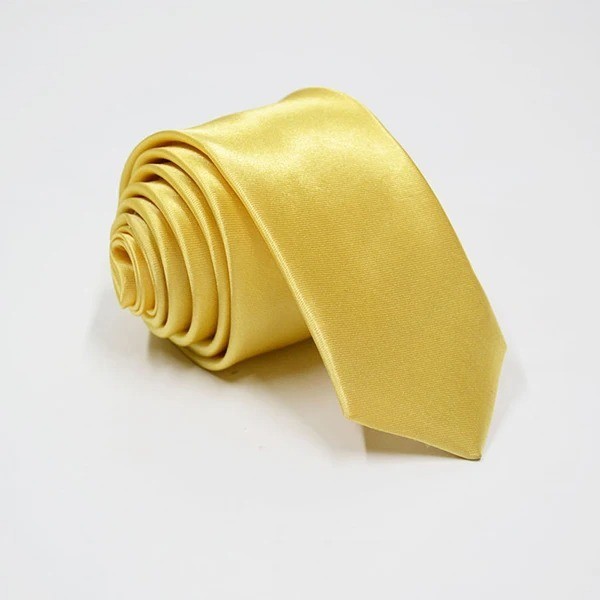 Solid Color Skinny Tie Slim Necktie for Men(5 cm)